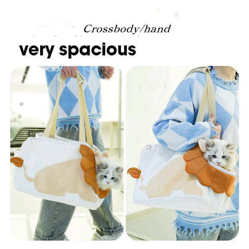 Nauji minkšti naminių gyvūnėlių nešiokliai Kelionių liūto dizaino naminių gyvūnėlių rankinė su apsauginiais užtrauktukais Orui pralaidus krepšys kačių šunų nešioklų krepšiai kačių kuprinė