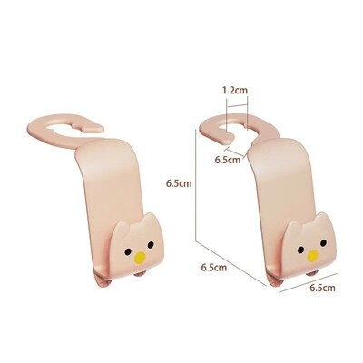 2vnt Kūrybinis automobilio kabliukas Mielos katės automobilinės kėdutės pakabos kabliukai už sėdynės Priedai Organizatorius Kabliukai Krepšiai Drabužiai Įvairūs kabyklos segtukai