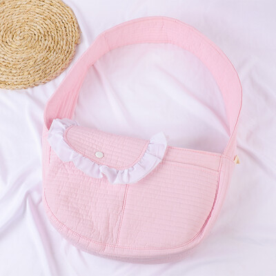 Rankų darbo šunų krepšys naminių kačiukų nešioklė lauke kelioninė rankinė drobė Vieno peties katės krepšys, patogus kvėpuojantis krepšys