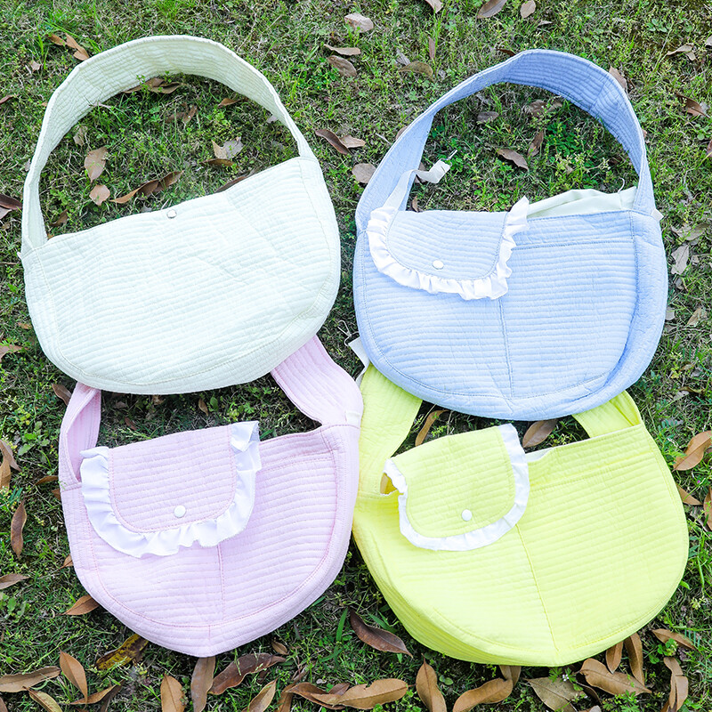 Rankų darbo šunų krepšys naminių kačiukų nešioklė lauke kelioninė rankinė drobė Vieno peties katės krepšys, patogus kvėpuojantis krepšys