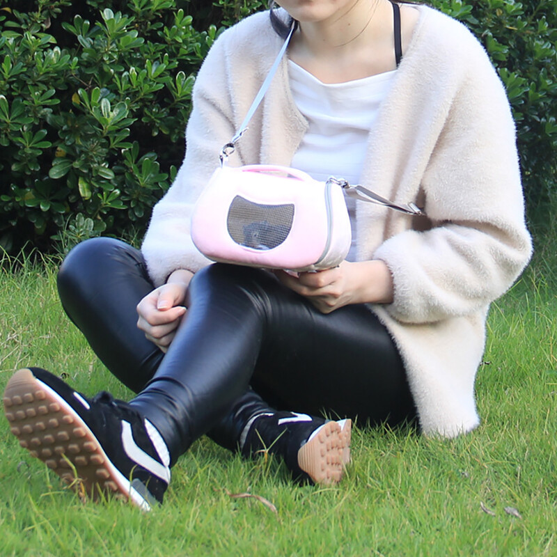 Jauks pārnēsājams kāmju pārnēsātājs: jūrascūciņas kāmja ceļojumu soma ar siksnu Pārnēsājamas somas maziem dzīvniekiem