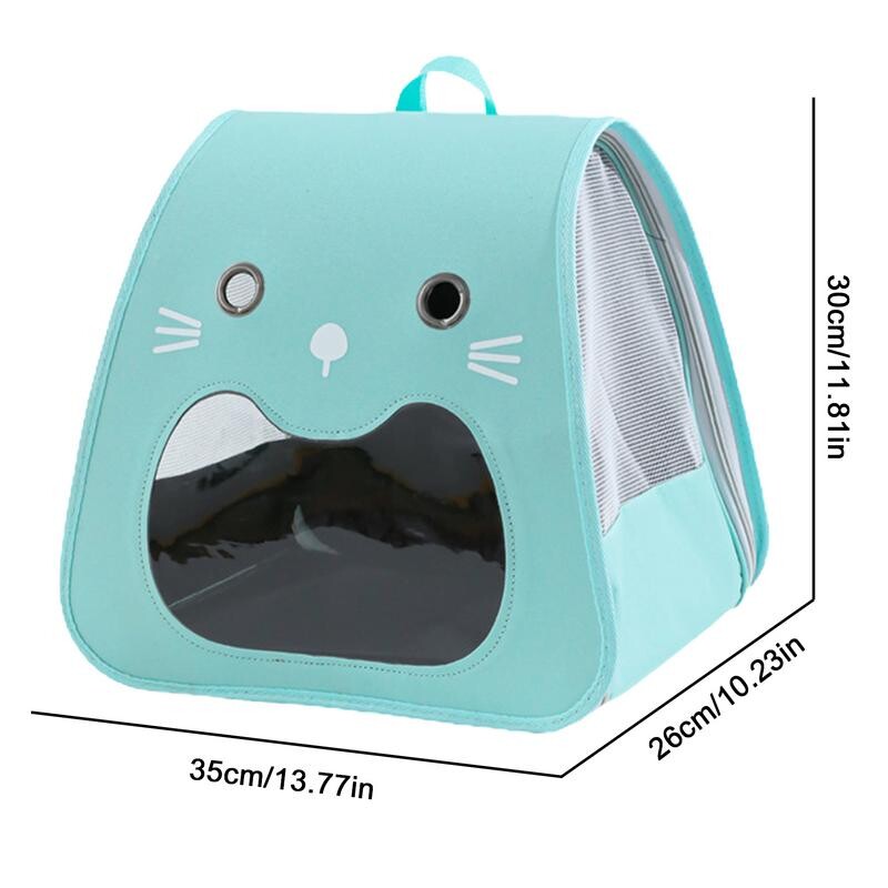 Kačių kuprinės nešiklis Minkštas kačių nešiklio krepšys Nešiojamas besišypsantis veidas, sulankstomas naminių gyvūnėlių nešiojimo krepšys Kačių reikmenys naminių gyvūnėlių kelioninis krepšys, skirtas