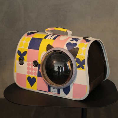 Mājdzīvnieku pārnēsāšanas soma kaķiem Saliekams būris Saliekams kastes rokassomiņa Plastmasas pārnēsāšanas somas Mājdzīvnieku piederumi Pārnēsājama kaķu soma