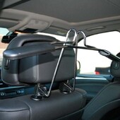 Universalios automobilio sėdynės galvos atramos kabyklos Metalinės paltų pakabos, skirtos transporto priemonėms, drabužių kabykloms.