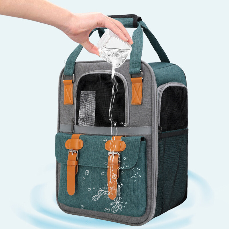 Vandeniui atspari naminių gyvūnėlių nešyklių kuprinė sulankstoma didelės talpos kačių krepšys, kvėpuojantis reguliuojamas lauko kelionių naminių gyvūnėlių nešiojimo rankinė