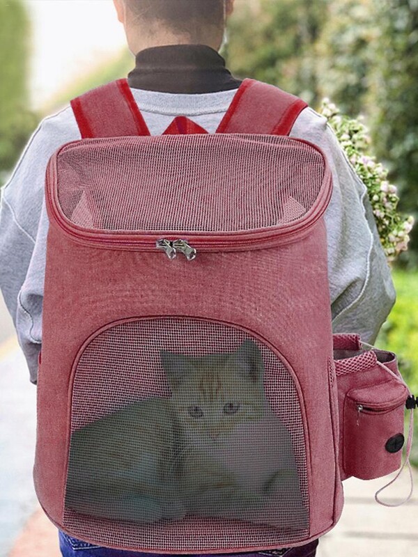 Naminių kačių nešiojimo krepšiai Kvėpuojantys kelioniniai lauko daugiafunkciniai kupriniai, sulankstomi mažiems šunims, katėms, nešiojami