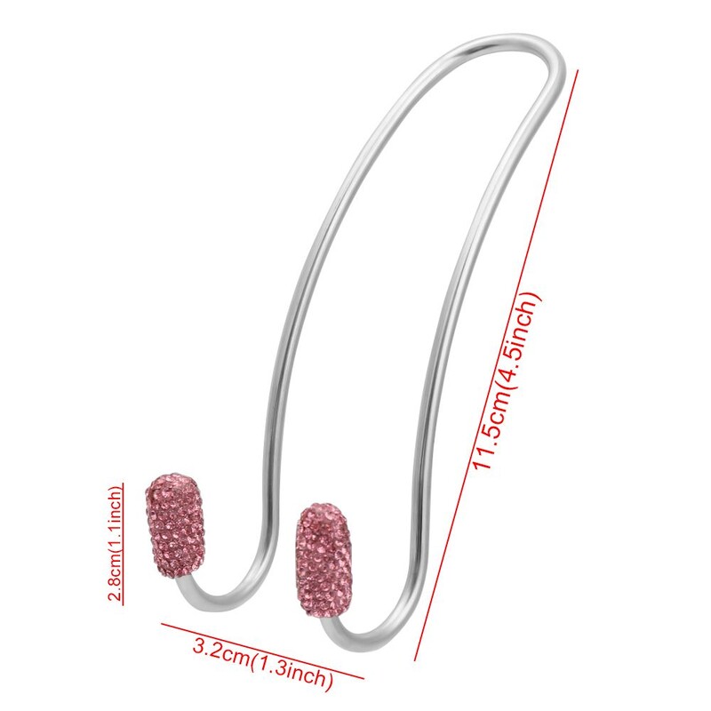 2 komplektai automobilinių priedų Stiprūs deimantiniai galvos atramos krepšiai, pakabos, galinės sėdynės laikymo kabliukai, sėdynių atlošo laikikliai