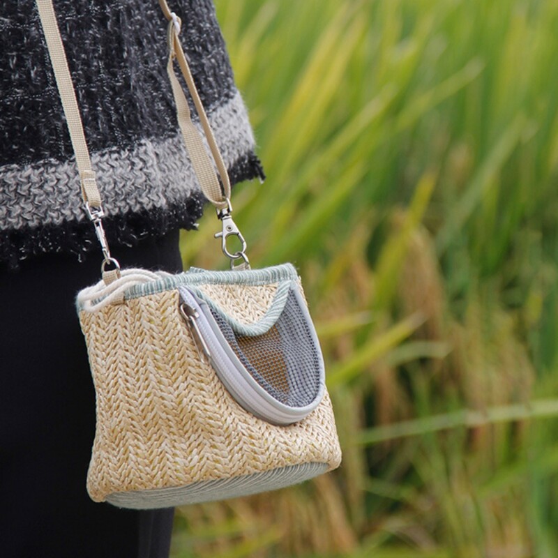 Nešiojamas mažų naminių gyvūnėlių vežėjas, kvėpuojantis lauko kelionės ežiuko žiurkėnui, nešiojamas laikymo krepšys, miegmaišis