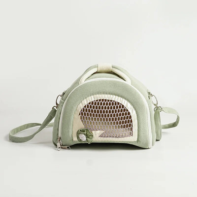 Kvėpuojantis naminių gyvūnėlių krepšys Mažas naminių gyvūnėlių nešiojimo krepšys Kvėpuojantis Patogus naminių gyvūnėlių kelionių krepšys, skirtas žiurkėnui jūrų kiaulytės triušiui ežiukui