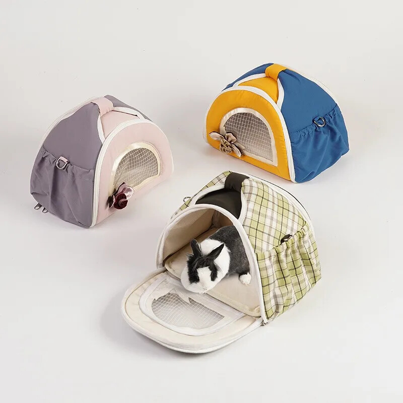 Kvėpuojantis naminių gyvūnėlių krepšys Mažas naminių gyvūnėlių nešiojimo krepšys Kvėpuojantis Patogus naminių gyvūnėlių kelionių krepšys, skirtas žiurkėnui jūrų kiaulytės triušiui ežiukui