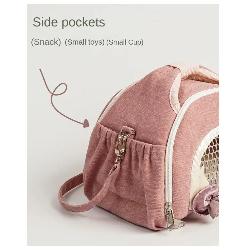 Kvėpuojantis naminių gyvūnėlių krepšys Mažas naminių gyvūnėlių nešiojimo krepšys Kvėpuojantis Patogus naminių gyvūnėlių kelionių krepšys, skirtas žiurkėnui jūrų kiaulytės triušiui ežiukui