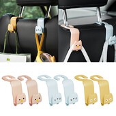 2vnt Animacinių filmų kabliukas Kūrybiškas automobilio sėdynės kablys Kabliukas Organizatoriaus stovas Krepšiai Drabužių raktai Įvairūs segtukai Automobilio interjero priedai