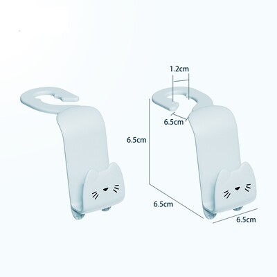 2vnt Animacinių filmų kabliukas Kūrybiškas automobilio sėdynės kablys Kabliukas Organizatoriaus stovas Krepšiai Drabužių raktai Įvairūs segtukai Automobilio interjero priedai