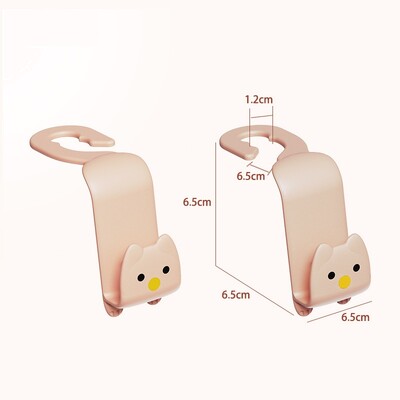 2vnt Animacinių filmų kabliukas Kūrybiškas automobilio sėdynės kablys Kabliukas Organizatoriaus stovas Krepšiai Drabužių raktai Įvairūs segtukai Automobilio interjero priedai