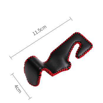 2/4бр. Кожени куки Столче за кола Облегалка за глава Кука Автоматична облегалка Органайзер Закачалка Чанта Скоба за дрехи Аксесоари за интериора на автомобила