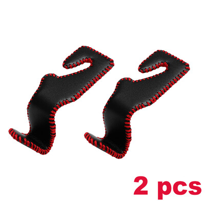 2/4 vnt. odiniai kabliukai automobilio sėdynės galvos atramos kablys automatinės sėdynės atlošas.