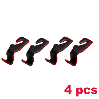 2/4 vnt. odiniai kabliukai automobilio sėdynės galvos atramos kablys automatinės sėdynės atlošas.