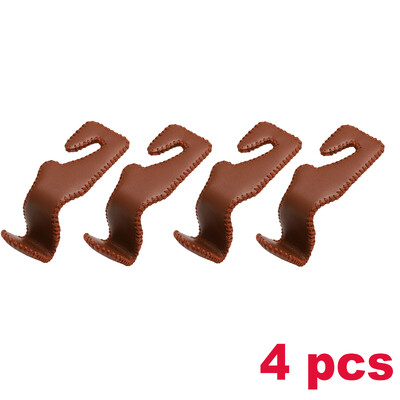 2/4 vnt. odiniai kabliukai automobilio sėdynės galvos atramos kablys automatinės sėdynės atlošas.