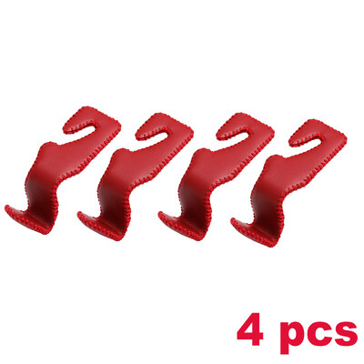 2/4 vnt. odiniai kabliukai automobilio sėdynės galvos atramos kablys automatinės sėdynės atlošas.