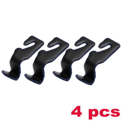 2/4 vnt. odiniai kabliukai automobilio sėdynės galvos atramos kablys automatinės sėdynės atlošas.