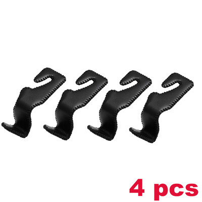 2/4 vnt. odiniai kabliukai automobilio sėdynės galvos atramos kablys automatinės sėdynės atlošas.