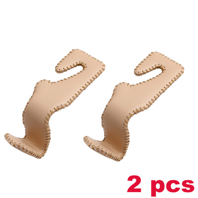 2/4 vnt. odiniai kabliukai automobilio sėdynės galvos atramos kablys automatinės sėdynės atlošas.