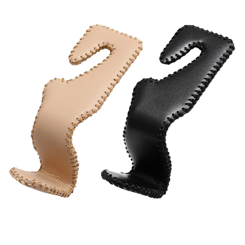 2/4 vnt. odiniai kabliukai automobilio sėdynės galvos atramos kablys automatinės sėdynės atlošas.