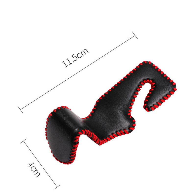 2/4 vnt. odiniai kabliukai automobilio sėdynės galvos atramos kablys automatinės sėdynės atlošas.
