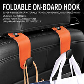 Cârlig pentru mașină Cârlig pentru spătar cârlig multifuncțional pentru mașină Cârlig de depozitare din spate pentru scaunul de mașină ascuns Accesorii pentru mașină