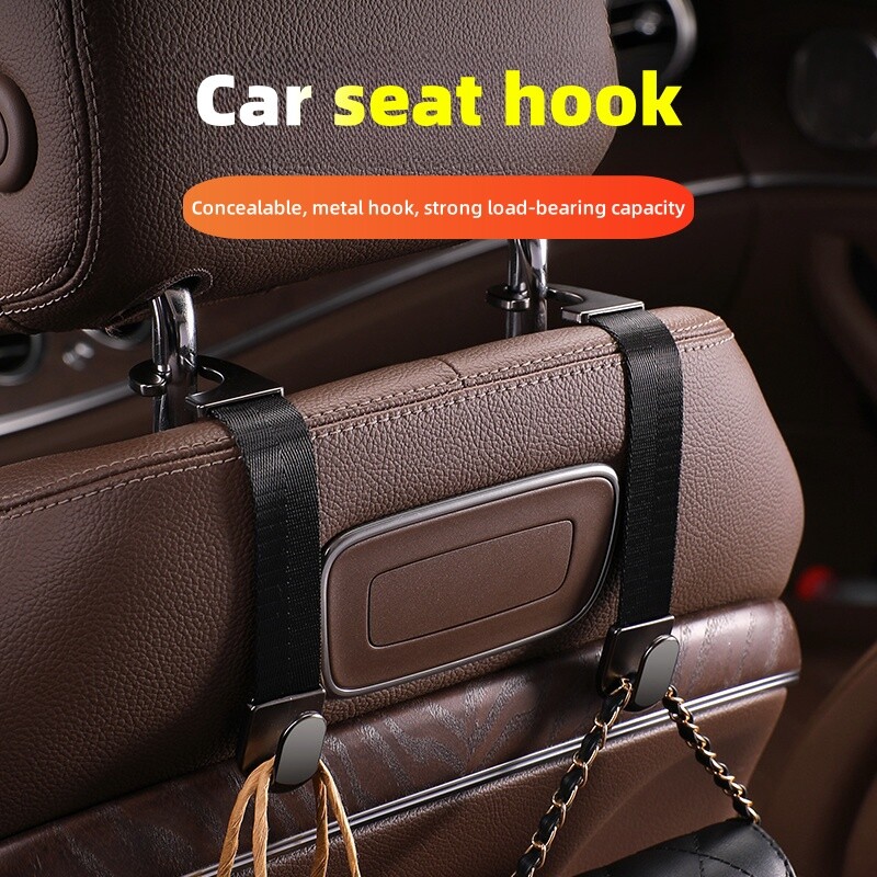 Cârlige pentru tetieră pentru mașină Umeraș pentru genți, scaun pentru spate, organizator, cleme, cârlige pentru fixare automată, accesorii de interior pentru depozitare auto
