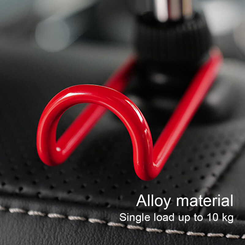 Automobilinės sėdynės galvos atramos kablys Automatinis nugaros sėdynės laikiklis Kabykla Laikiklis rankinėms Piniginės Krepšiai Drabužiai Paltai