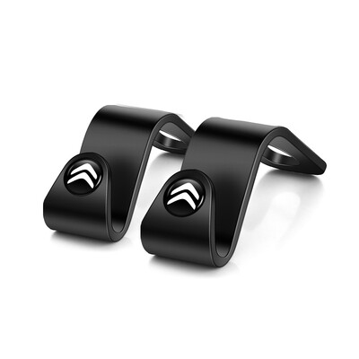 Automašīnas sēdekļa galvas balsta āķis Auto aizmugurējā sēdekļa organizatora pakaramais priekš Citroen C4 C3 C5 C1 C2 Berlingo Celysee Cactus Picasso Aircross Saxo