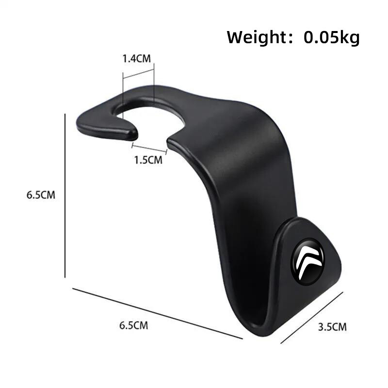 Automašīnas sēdekļa galvas balsta āķis Auto aizmugurējā sēdekļa organizatora pakaramais priekš Citroen C4 C3 C5 C1 C2 Berlingo Celysee Cactus Picasso Aircross Saxo