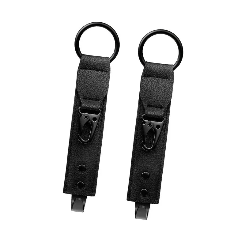 1vnt automatinio tvirtinimo pakabos PU odiniai kabliukai automobilio laikymo spaustukams priekinės sėdynės galvos atramos laikiklio laikiklis Automobilio salonas Mini Cooper