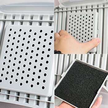 3 τεμ. Universal Pet Activated Carbon Filter Cotton High Adsorption Performance Filter for Cat Dog Litter Boxes Toilet