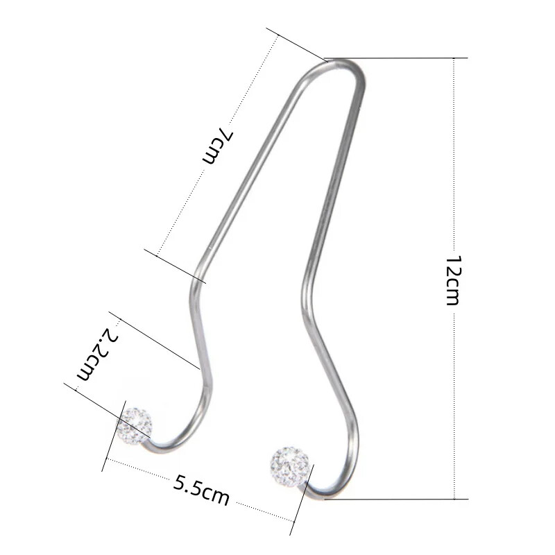 2 vnt. Įvairių spalvų Kalnų krištolinis dekoro rutulio dizaino automobilio sėdynės atlošas nerūdijančio plieno kablys Automobilio paslėptas automobilio laikymo kablys moterims