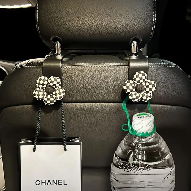 LULECI Cârlig pentru mașină Scaun pentru mașină Spătar spate Multi-funcțional tablă de șah Cârlig pentru temperament pentru depozitare mașină Materiale decorative