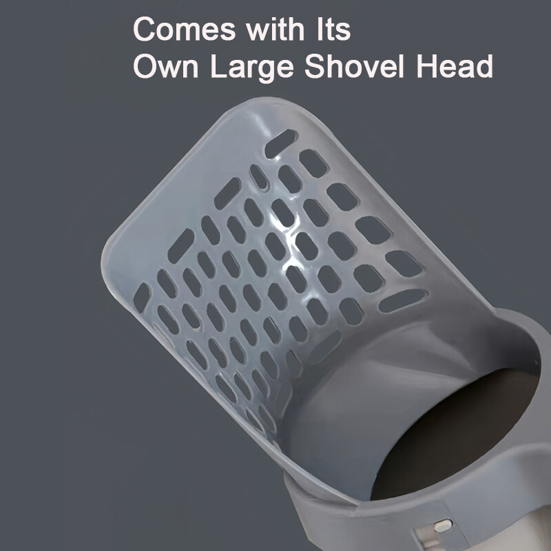 Kačių kraiko samtelis Nuimamas nešiojamas kačių smėlio kastuvas tualeto šiukšlių rinktuvas su maišelio filtru, skirtas kačių kraiko smėlio dėžės savaiminiam išsivalymui