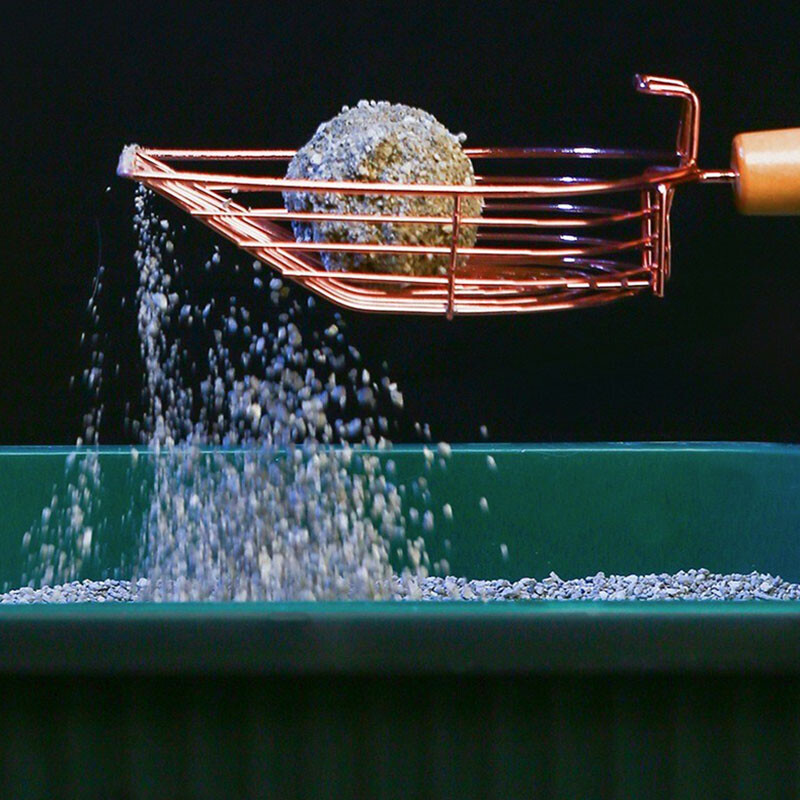 Kačių kraiko kastuvas savaime išsivalantis kačių kraiko metalinis kabliukas su kabliu Nešiojamas nerūdijančio plieno sijojamas kačiuko tualeto valymo įrankis