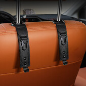 Automašīnas sēdekļa atzveltnes slēptais āķis zamšādas Volkswagen neredzamā auto salona aizmugurējā soma nelielu priekšmetu uzglabāšanas āķis