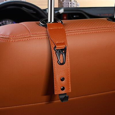 Automašīnas sēdekļa atzveltnes slēptais āķis zamšādas Volkswagen neredzamā auto salona aizmugurējā soma nelielu priekšmetu uzglabāšanas āķis