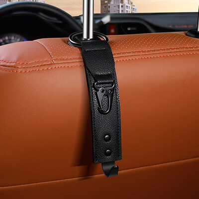 Automašīnas sēdekļa atzveltnes slēptais āķis zamšādas Volkswagen neredzamā auto salona aizmugurējā soma nelielu priekšmetu uzglabāšanas āķis