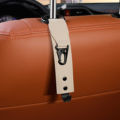 Automašīnas sēdekļa atzveltnes slēptais āķis zamšādas Volkswagen neredzamā auto salona aizmugurējā soma nelielu priekšmetu uzglabāšanas āķis