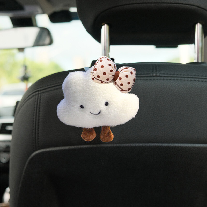 1vnt mielas animacinis filmas lankas debesis automobilio sėdynės atlošas kabliukai saugojimo transporto priemonės galvos atramos laikiklis bakalėjos prekių krepšio rankinės papuošimas