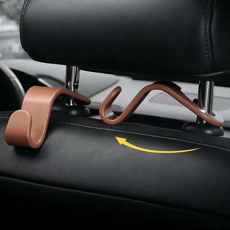 2 buc. Cârlig pentru spate scaun auto multicolore geantă universală pentru mașină, geantă, pânză, suport pentru umeraș, scaun interior auto cârlig pentru tetiera