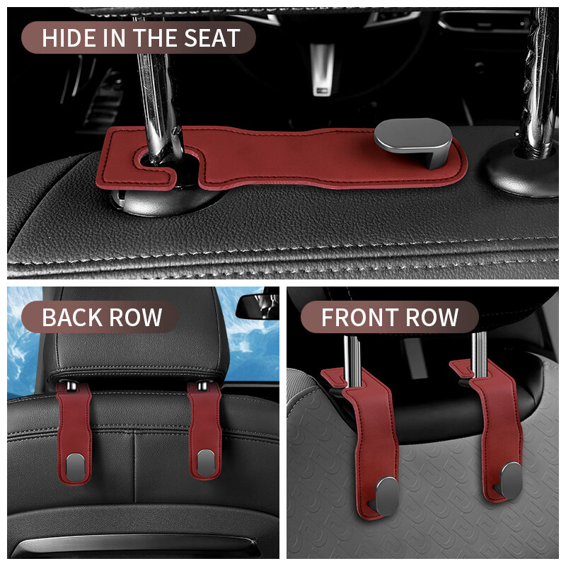 Automobilio odinis kablys Sėdynės nugarėlė Automobilio vidaus apdailos reikmenys Daugiafunkcis laikymas Sulankstomas pakabinamas paslėptas kabliukas