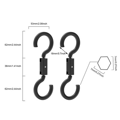 1 pora automobilio galvos atramos kabliukas sėdynės nugarėlė ABS kablys nešiojamas pakabinamas drabužių laikiklis Reguliuojamas pasukamas miegamojo spintos kabliukai lokys 6 kg