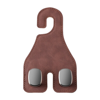 Autoistme seljatoe topeltkonksud, 2024 universaalsed nahast autoistme peatoe topeltkonksud rahakottide, kottide mantli ja mobiiltelefonihoidja jaoks