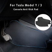 Paredzēts Tesla Model 3 Model Y centra vadības sānu pretsitiena spilventiņai, ādai pret netīrumu aizsargājošam aizsargpārvalkam Aizsardzības pēdas paklājiņam Automašīnas piederumi