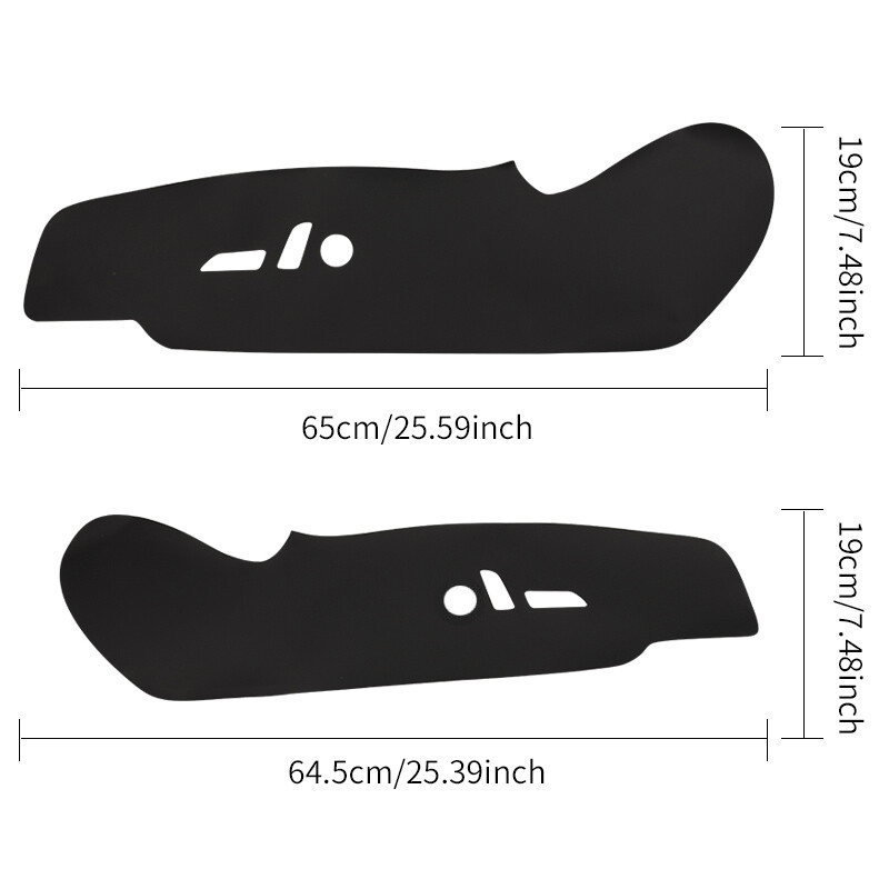 Tinka Tesla Model 3/Y sėdynės šoniniam atmušimui, apsauginis lipdukas, apsaugantis nuo žingsnių, PU odos apsauginis padas, 2 vnt.
